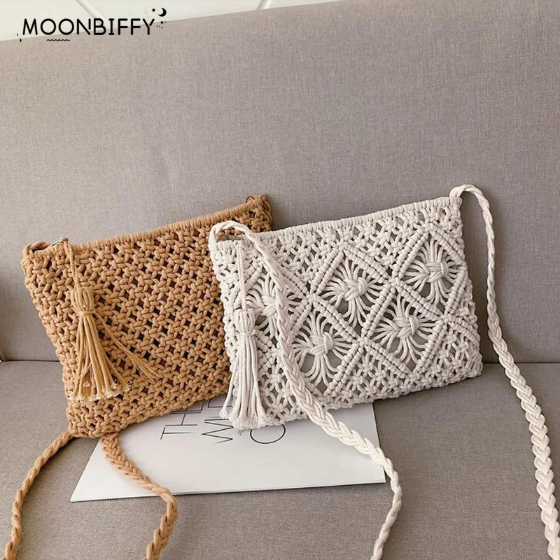 

Fashion Woven Shoulder Bags Straw Summer Women Weave Crossbody Beach Travel Handbag Female Bag Women Messenger Bags Bolsa