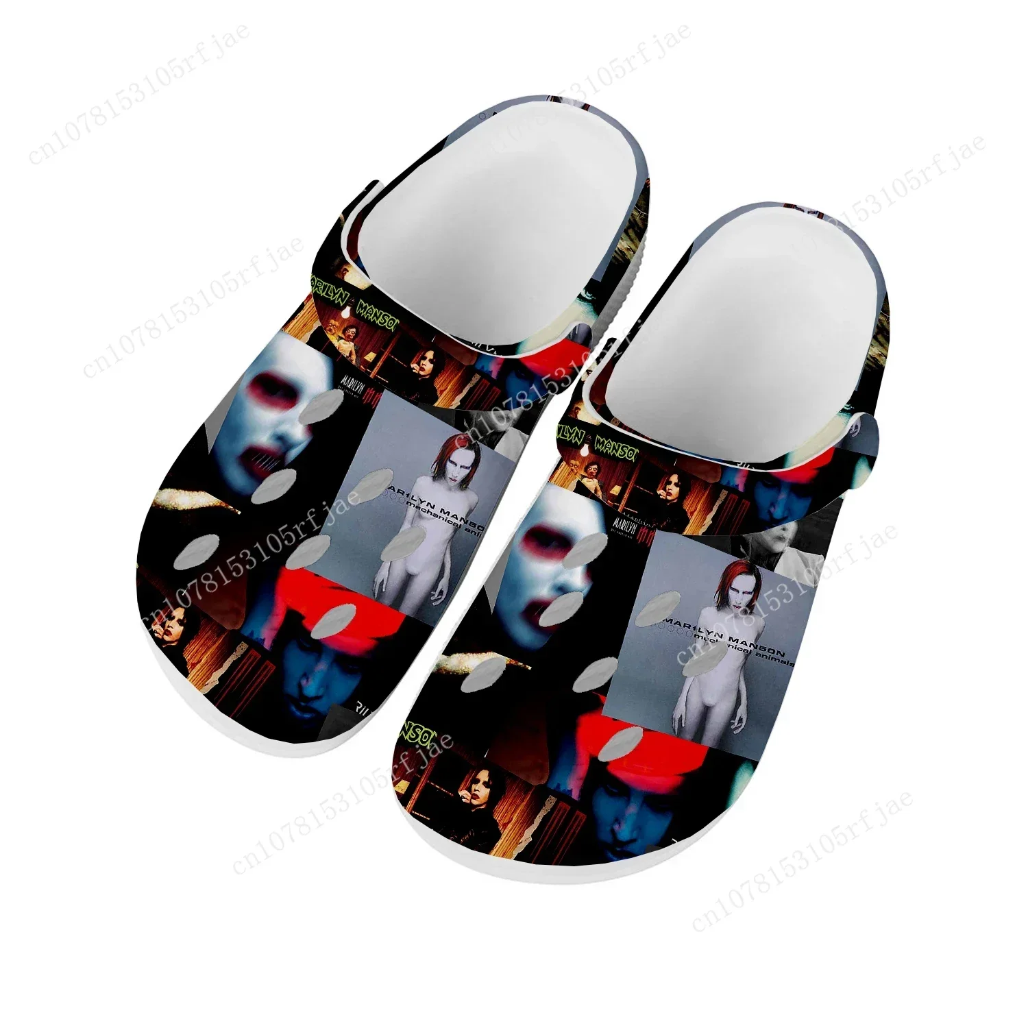 Мужские и женские сандалии для дома Rock Band Singer Marilyn Manson дышащие воды подростков