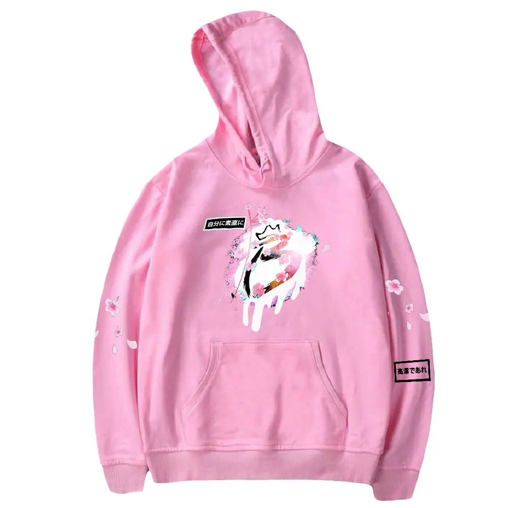 BriannaPlayz Merch Cherry Blossom Черная толстовка с длинным рукавом для мужчин и женщин