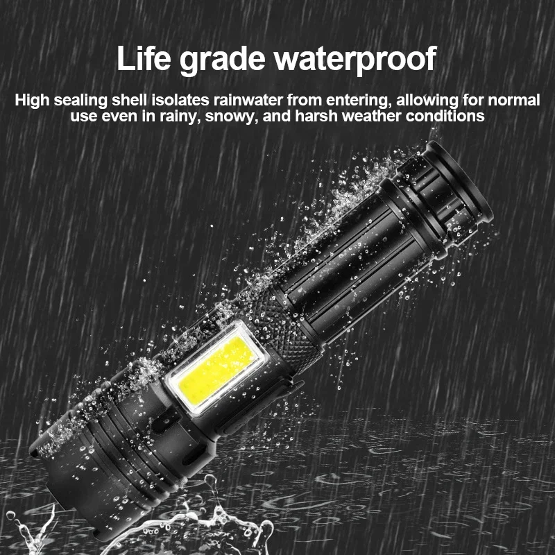 Супер Мощный Перезаряжаемый Тактический Фонарик XHP120 XHP90 Светодиодная Лампа