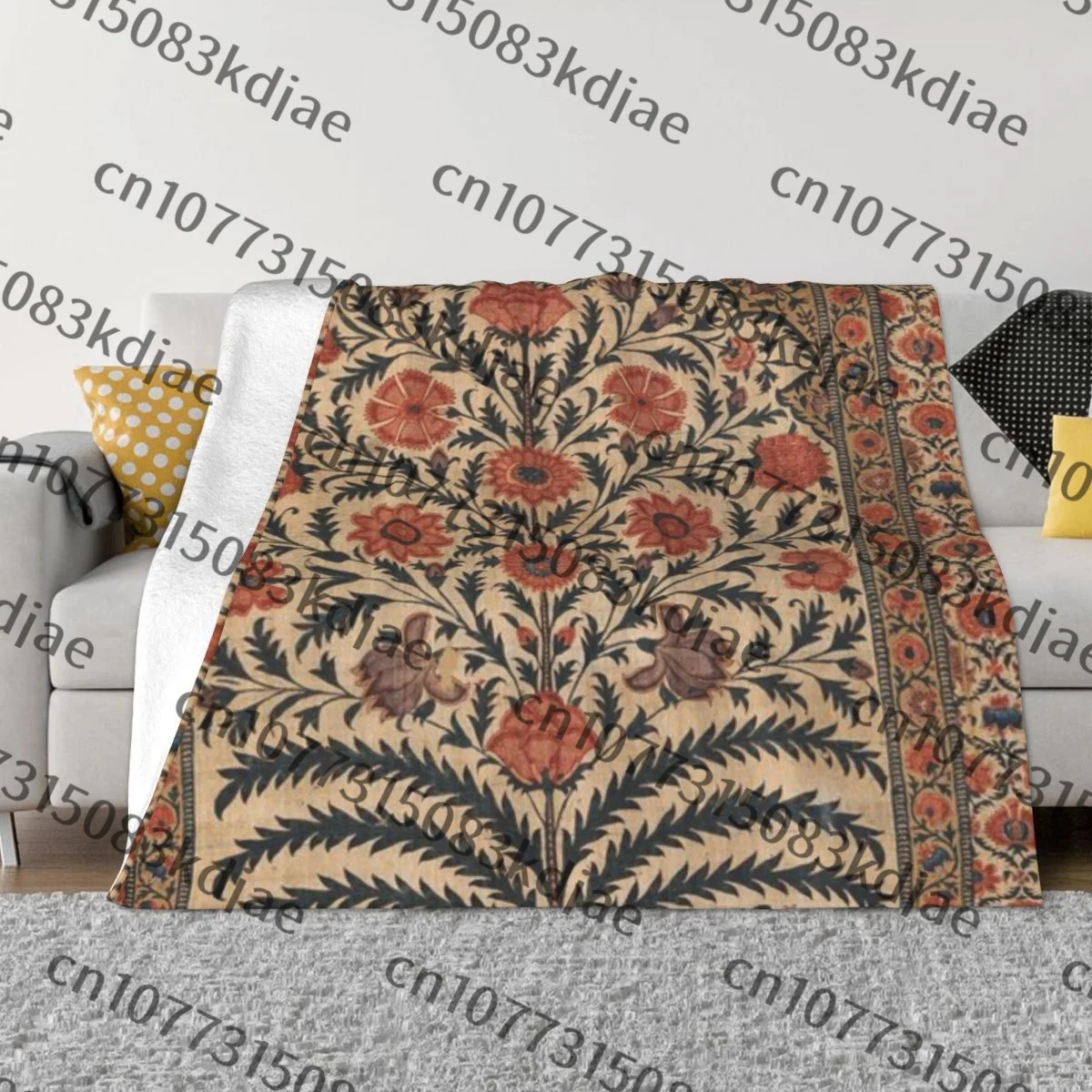 Винтажная панель с подкладкой палатки Индия 172550 ультра-мягкое Флисовое одеяло