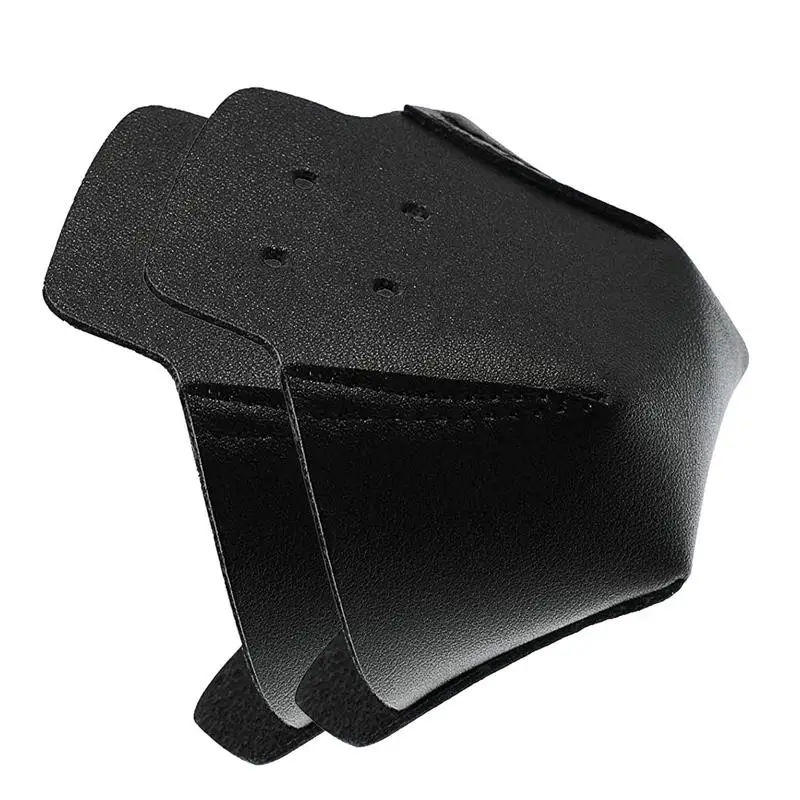 

2PCS Toe Cap Guards Protectors PU Leather Roller Skate Toe Cap Protectors With 4 Holes For Roller Skate Outdoor Training Gym