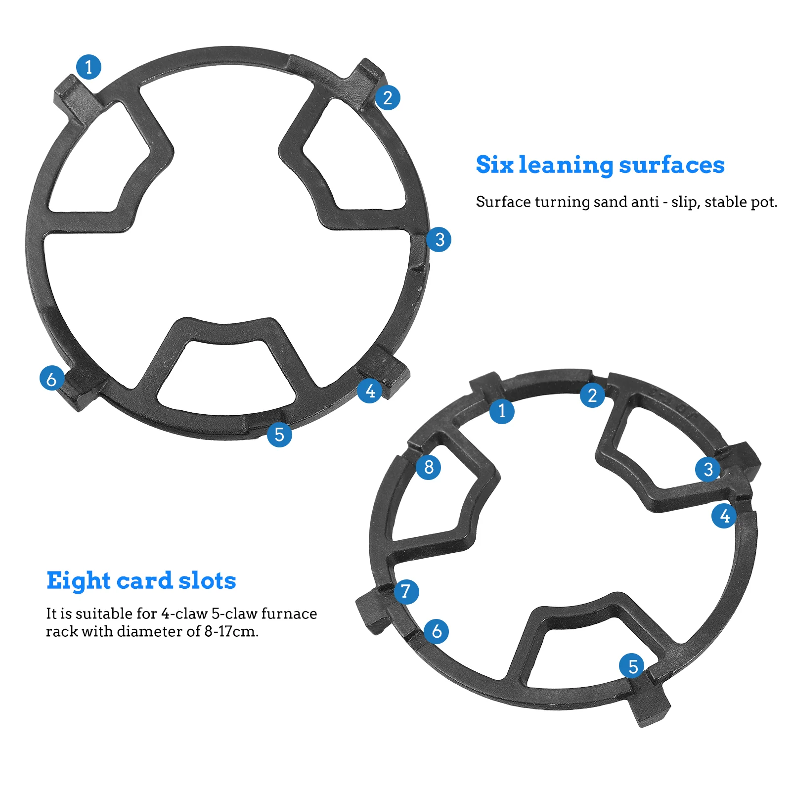 Основание газовой плиты Стойка для горелки Стойки печей Держатель кастрюли