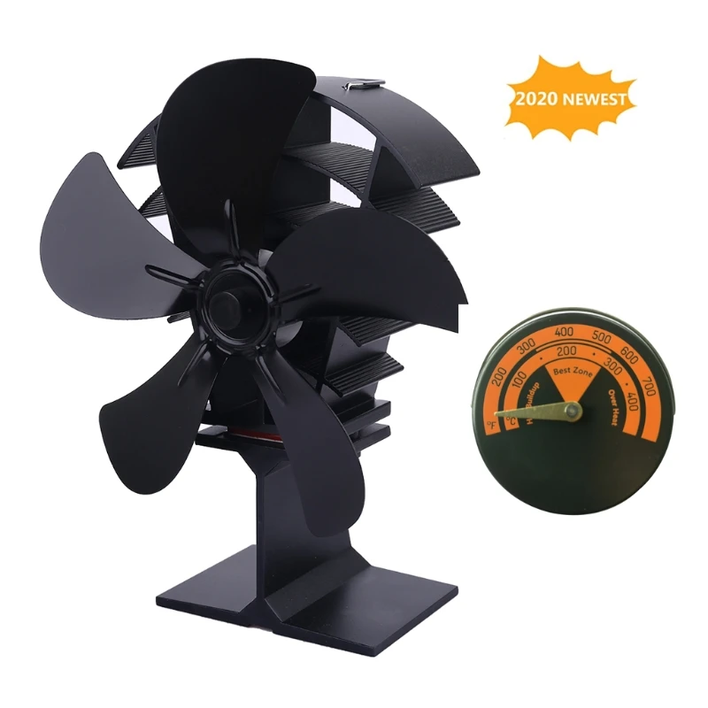 

Magnetic Fireplace Fan Stove Thermometer for Log Wood Burner Barbecue Oven Temperature Gauge Meter