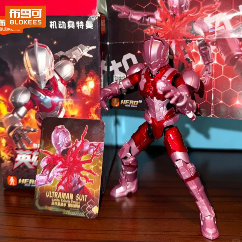 Фото Blokees Original Mobile Ultraman: Rising Galaxy Version S01 Blind Box SUIT Ver7 Ace Zoffy Сборная модель, подарок на день рождения №1