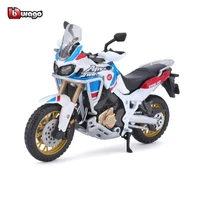 bburago 118 honda africa twin adventure authorized simulation alloy motorcycle model toy car gift collection