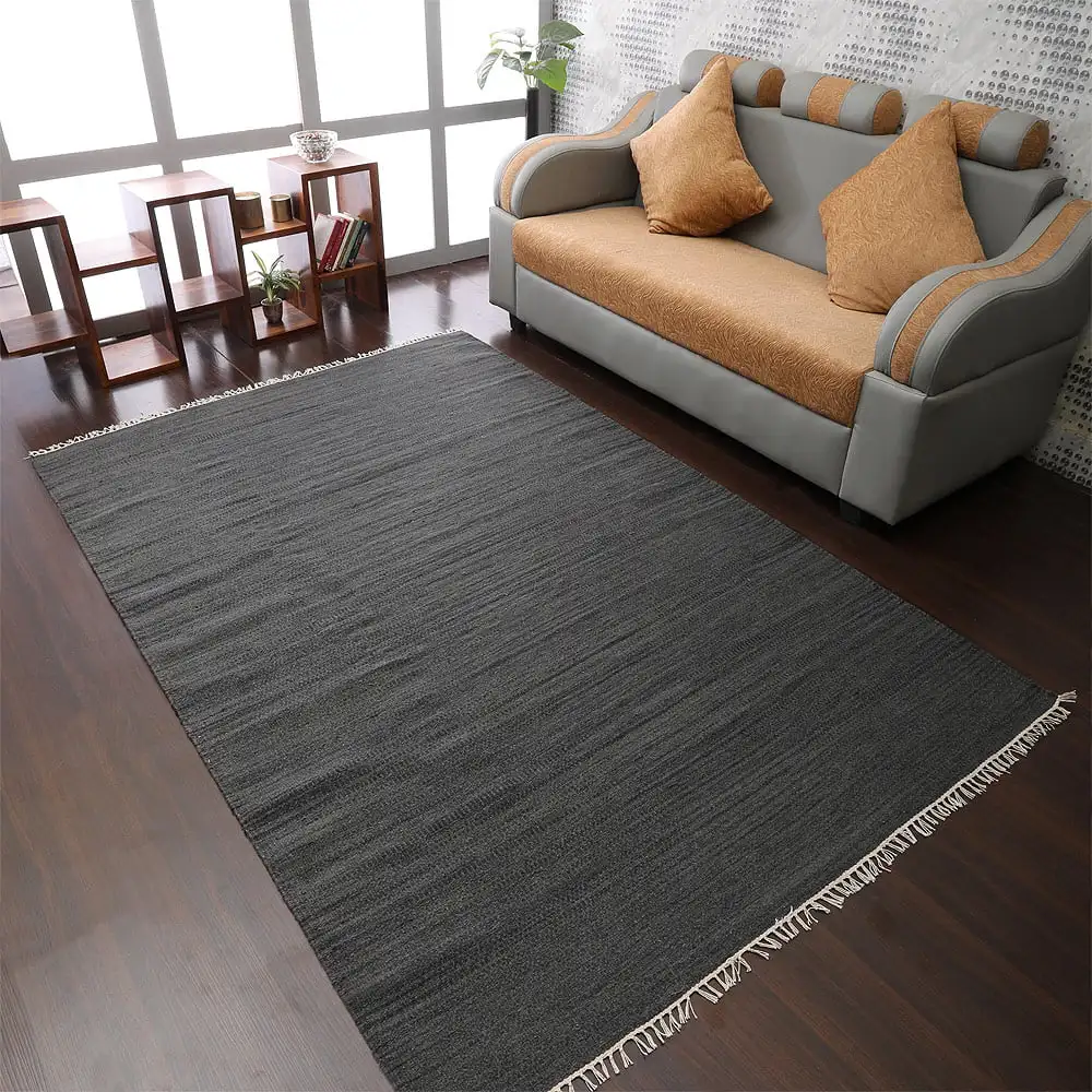 

Плетеный вручную плоский плетеный ковер Kilim, шерстяной ковер, уголь, 3 'x 5'