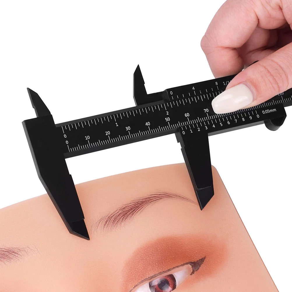 10 шт. штангенциркуль для бровей измерительная линейка карманная