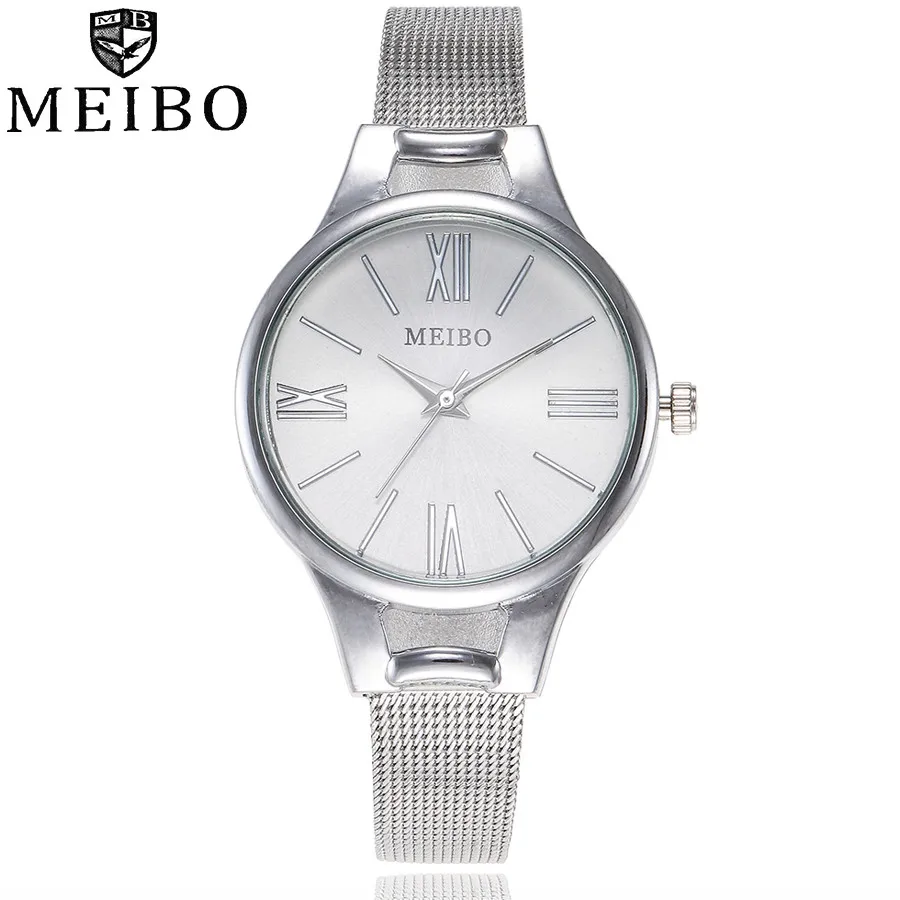 

MEIBO Women's Casual Quartz Stainless Steel Newv Strap Watch Analog Wrist Watch Metal Watch