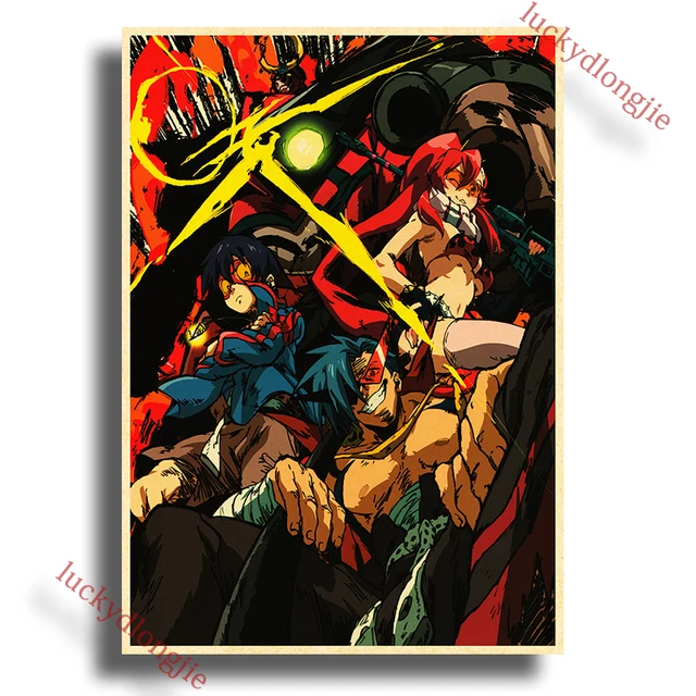 Плакат Tengen Toppa Gurren-Lagann luckydlongjie | AliExpress