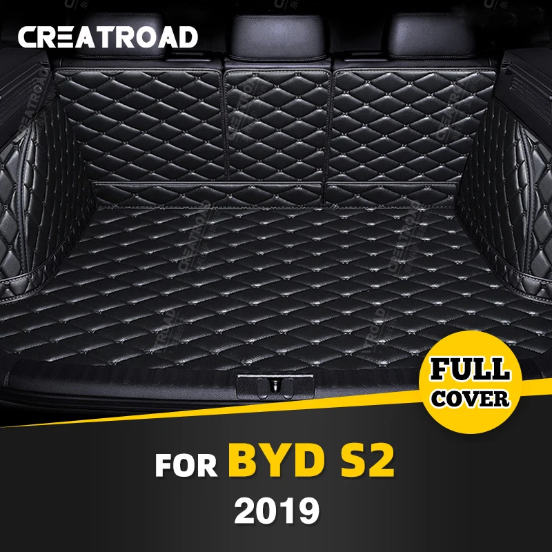 

Автомобильный коврик для багажника с полным покрытием для BYD S2 2019, противогрязный кожаный чехол для багажника автомобиля, коврик, подкладка для груза, защитные аксессуары для интерьера