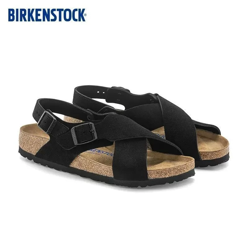 

2023 New casual and comfortable cork slippers women's spring and summer all-match ankle platform sandals
