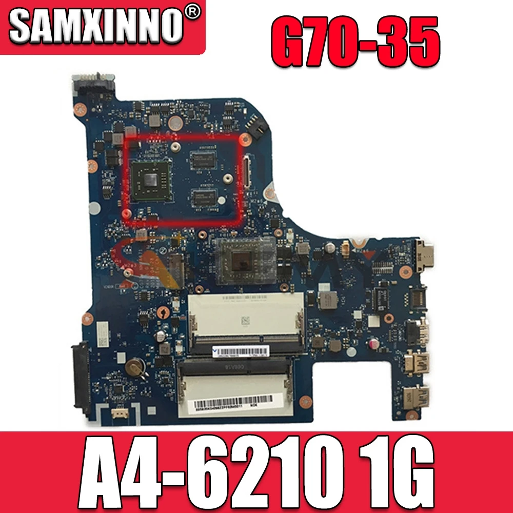 

Для lenovo G70-35 материнская плата для ноутбука CPU A4-6210 AMD GPU 1G CG70A NM-A671 FRU 5B20K04317 100% Test Ok