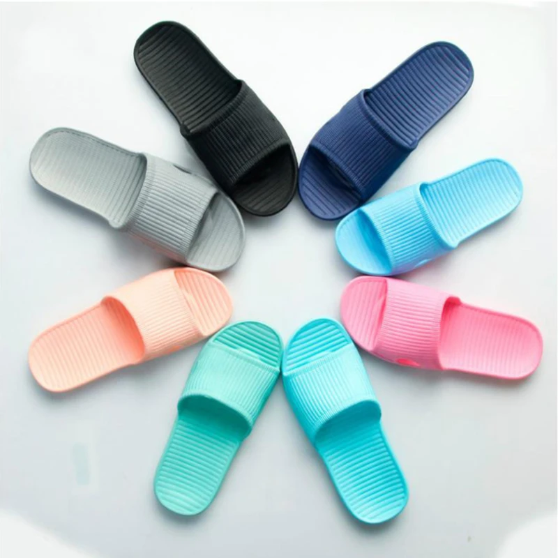 

New Women Indoor Floor Flat Shoes Summer Non-slip Flip Flops Bath Home Slippers Female Slipper Comfortable Zapatillas de hombre