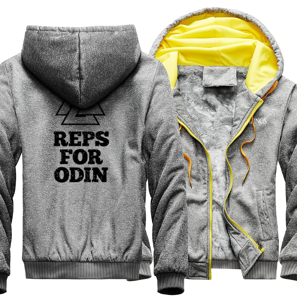 

Утепленные куртки Reps для Odin Vikings, мужская одежда в стиле хип-хоп, модные флисовые толстовки, Мужская зимняя флисовая толстовка для фитнеса