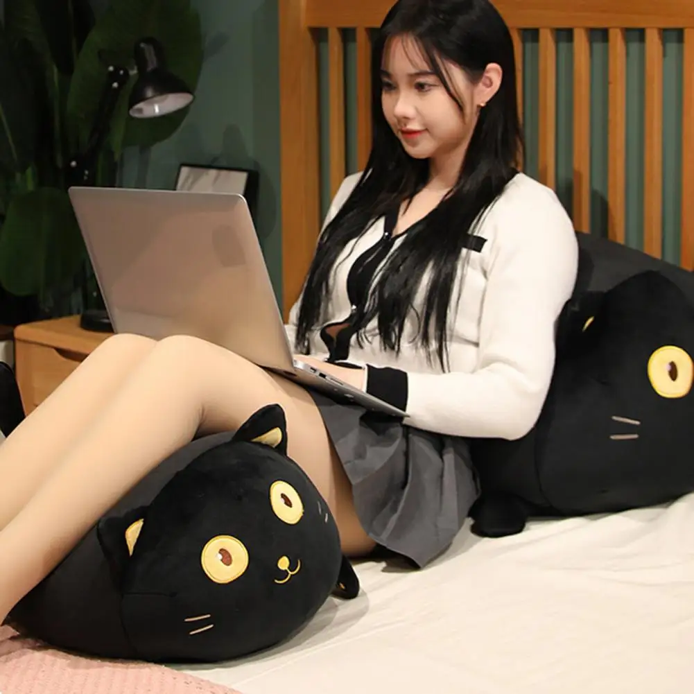 

Cat Plush Doll Eye-catching PP Cotton Vivid Expressions Bedroom Supplies Cat Stuffed Doll Cartoon Cat Toy