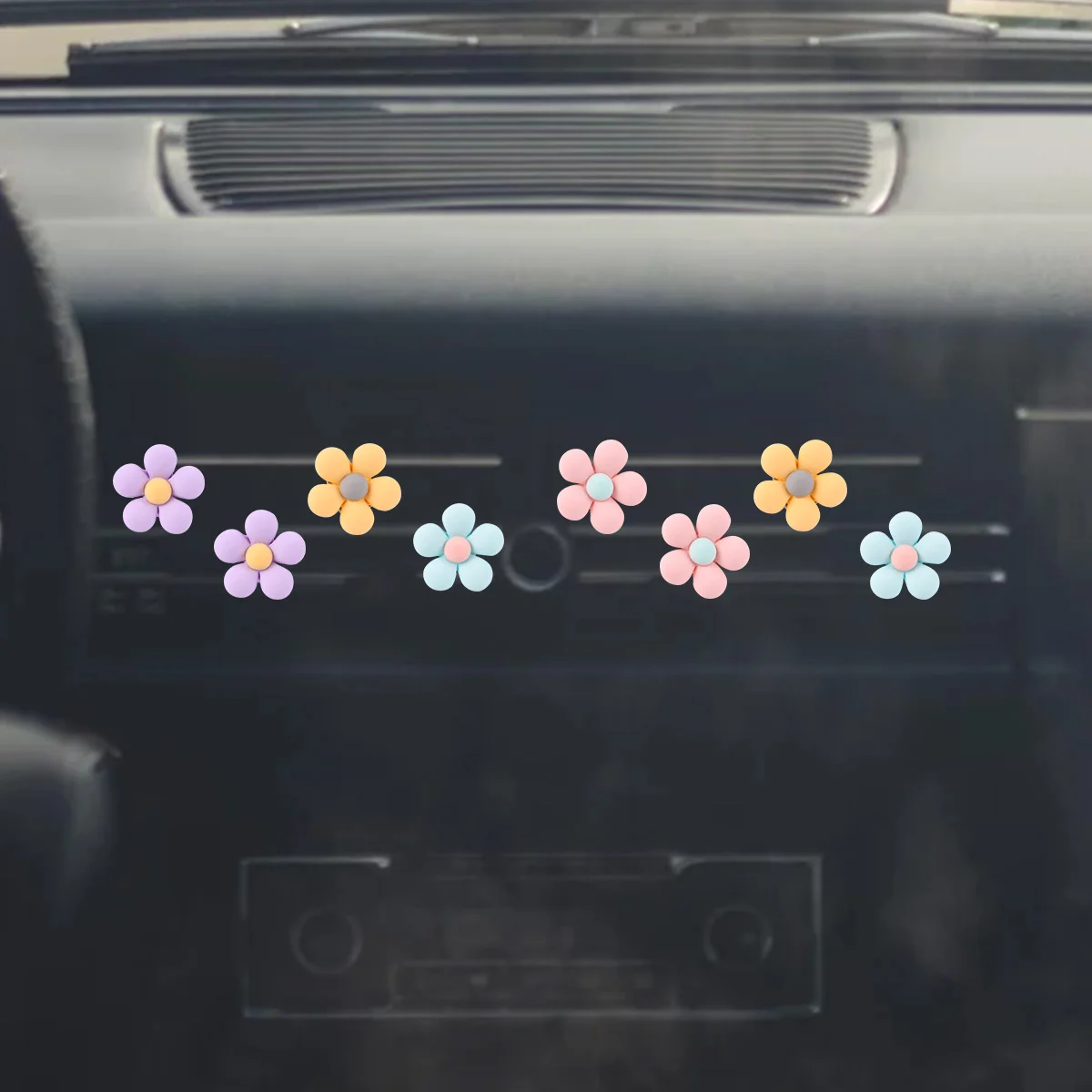 

10 Pcs Car Vent Decoration Floral Supplies Car Vent Freshener Automotive Vent Decor Aromatherapy Essential Oils