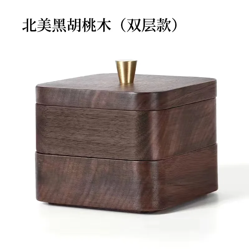 

Деревянная коробка для зубной нити RBXC из черного ореха