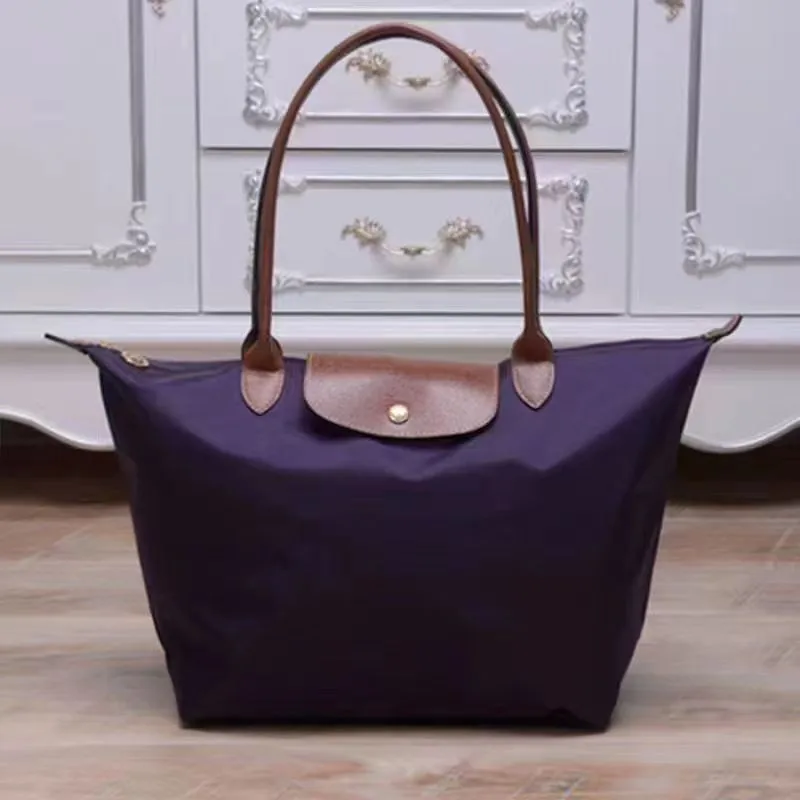 

Fashion Versatile Longxiang Bag Classic One Shoulder Tote Bag Foldable Handheld Women's Bag Large Capacity Oblique Straddle Bag