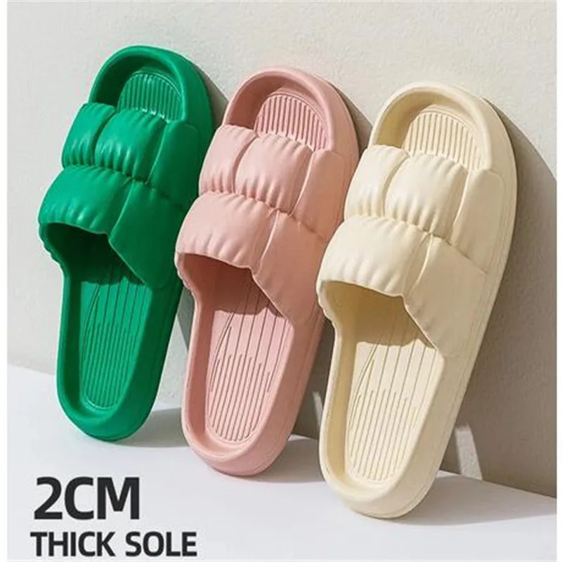 

Шлепанцы женские плиссированные для дома и пляжа, сланцы, плоская подошва, сандалии для отдыха, летняя Дизайнерская обувь для ванной, 2023