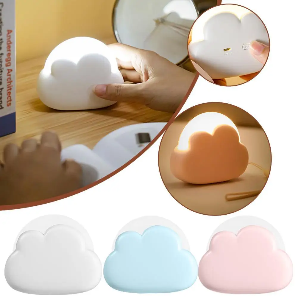 

Cloud Night Light Led Night Light Duckling Rechargeable Lamp USB Cartoon Silicone Children Kid Bedroom Decoration Birthday Gift