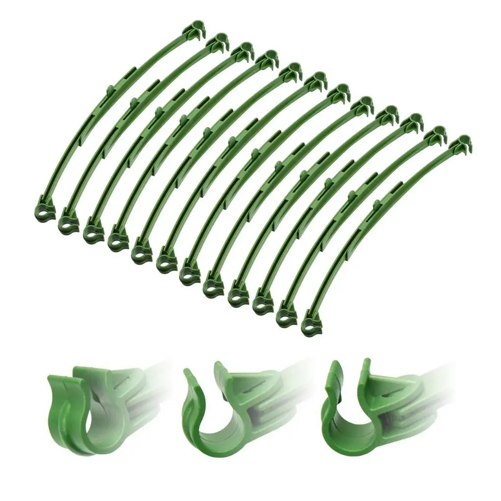 

12pcs Expandable Stake Arm 10-14inch Adjustable Length Swivel Clip Design Expandable Stake Supporter