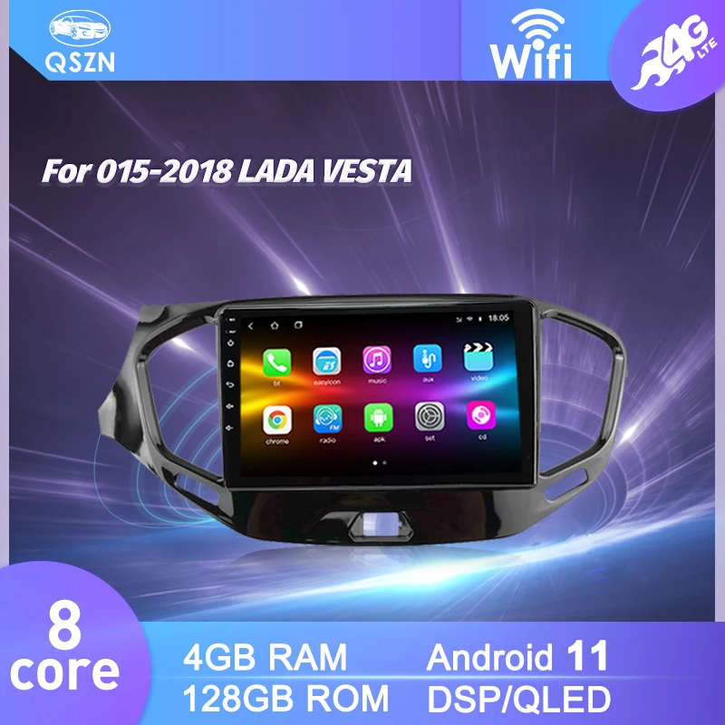 

Автомагнитола 2DIN для LADA VESTA 2015-2018, 8 ядер, Android, мультимедийный видеоплеер, GPS-навигация, Wi-Fi, головное устройство для Carplay