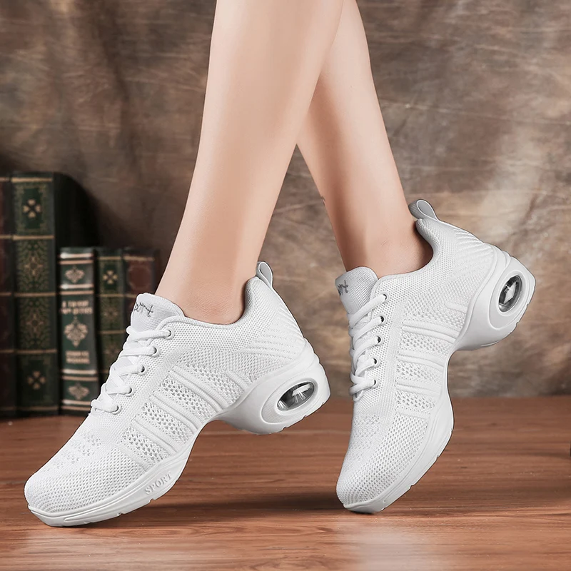 SENAGE Professional Dance Shoes Sports Feature Soft Outsole Breathable Sneakers for Woman Practice Shoes Modern Dance Jazz Shoes