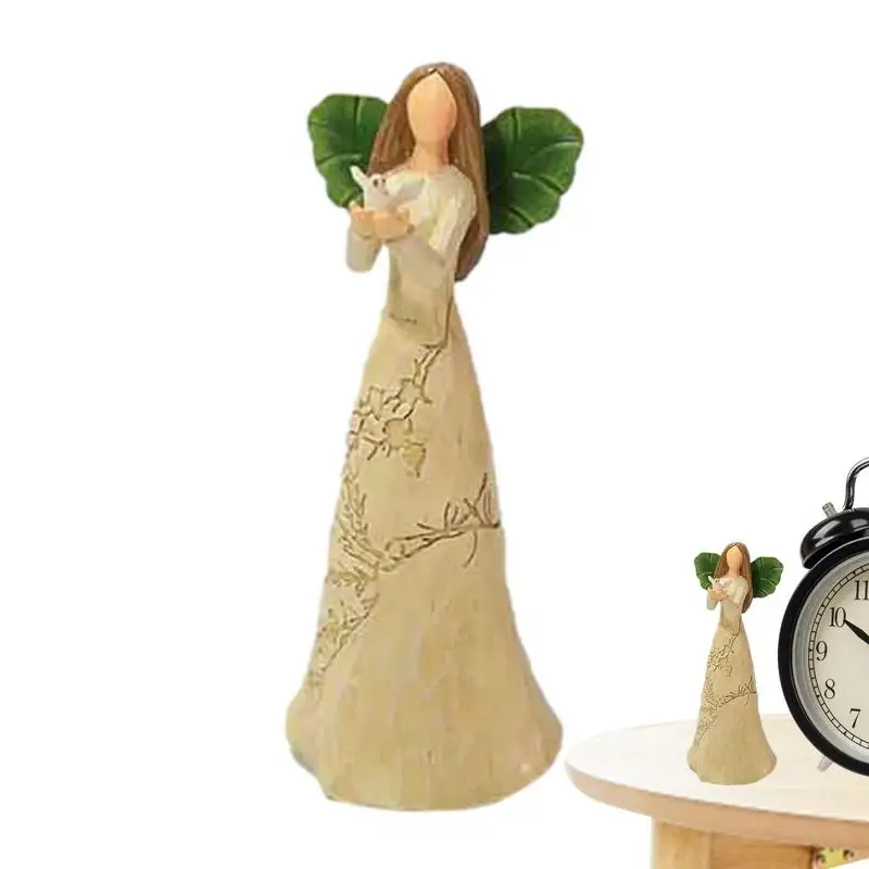 

Easter Angel Girl Ornament Table Figurines Angel Girl Sculpture Bookshelf Decor Angel Girl Fairy Statues Bookshelf Decor Home