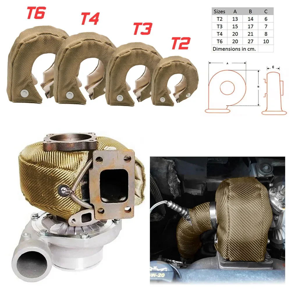 T25 T3 T4 T6 гоночное турбонагревательное одеяло титановое автомобильное покрытие и