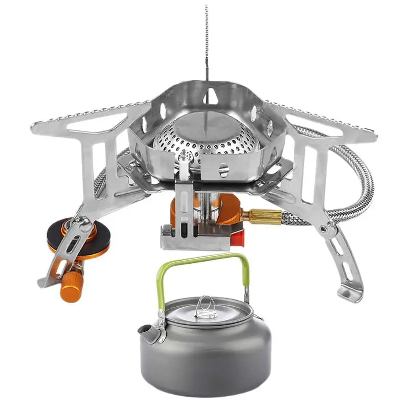 

Windproof Camping Stove 3700W Portable Camp Stove Folding Camp Stove Burner Lightweight Stove For Outdoor Hiking Cooking