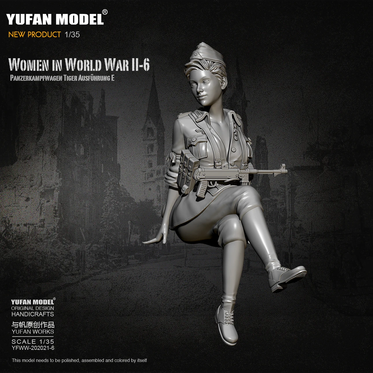 Коллекция 1/35 года наборы фигурок из смолы Женский Танк модель солдата