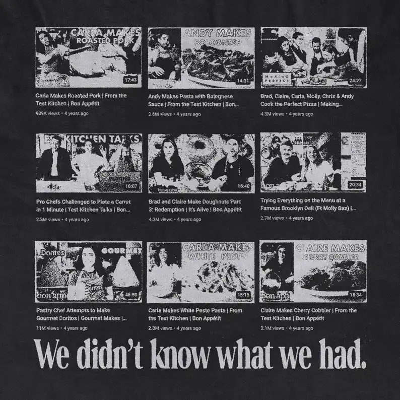 Мы не знаем что мы Had Bon Appetit Тестовая кухонная футболка