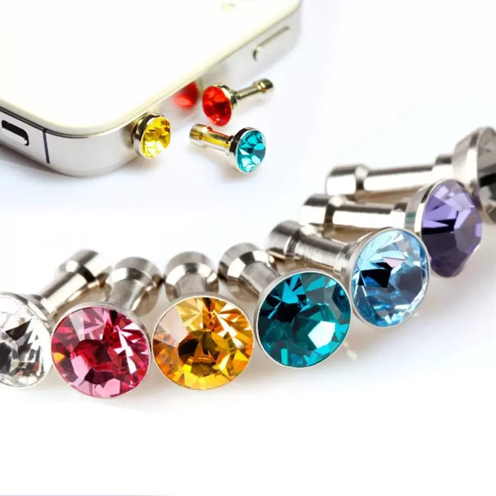 

Cute 5 Pcs Anti Dust Plug Earphone Headphone Charger Cover Jack for Cell Phone
