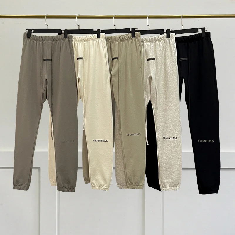 

Zevity Fashion brand Essentials Sweatpants Reflective Letter Logo Hip Hop Jogger Pants Unisex High Street Track Pants traf Traf