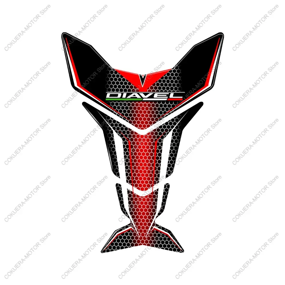 Накладка на топливный бак мотоцикла, 3D гелевые наклейки из смолы для Ducati Diavel 1260S V2 V4, защита накладки на бак (art.: 3920ca5bfbda3) - 3920ca5bfbda3