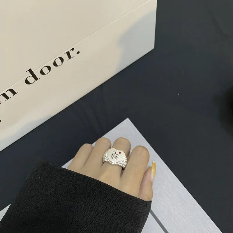 Прямая поставка милые кольца на палец в форме сердца для мамы и ребенка родителя