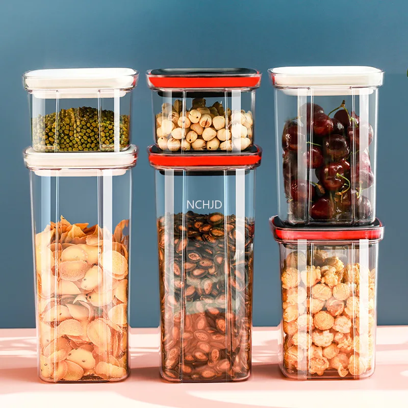 

Kitchen Containers Seasoning Box Organizer Storage Jars for Cereals Jar for Bulk Plastic Jars With Lid Money Boxes for Spices