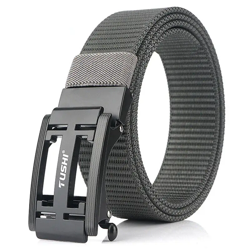 Lurury Brand Mens Tactical Belt Nylon Belt Anti-rust Metal Quick Release Buckle Non-slip Belt Nice Gift