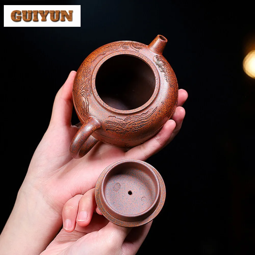 Аутентичные чайники из исинской фиолетовой глины 290 мл художники ручной работы