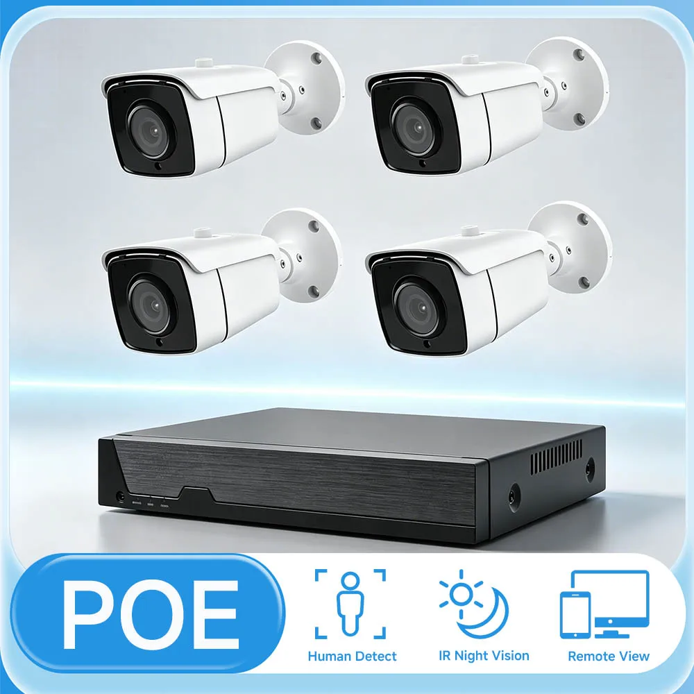 Фото Сетевой видеорегистратор BFMore H.265 Ultra HD 8MP POE NVR, 8-канальный NVR для POE IP-камер с 5-кратным зумом, P2P, поддержкой TF и HDD, Plug and Play №1