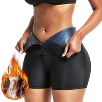women shapewear abdomen control hip lifting sweatpants sauna beam high waist shaping panties body shaper fitness breasted shorts
