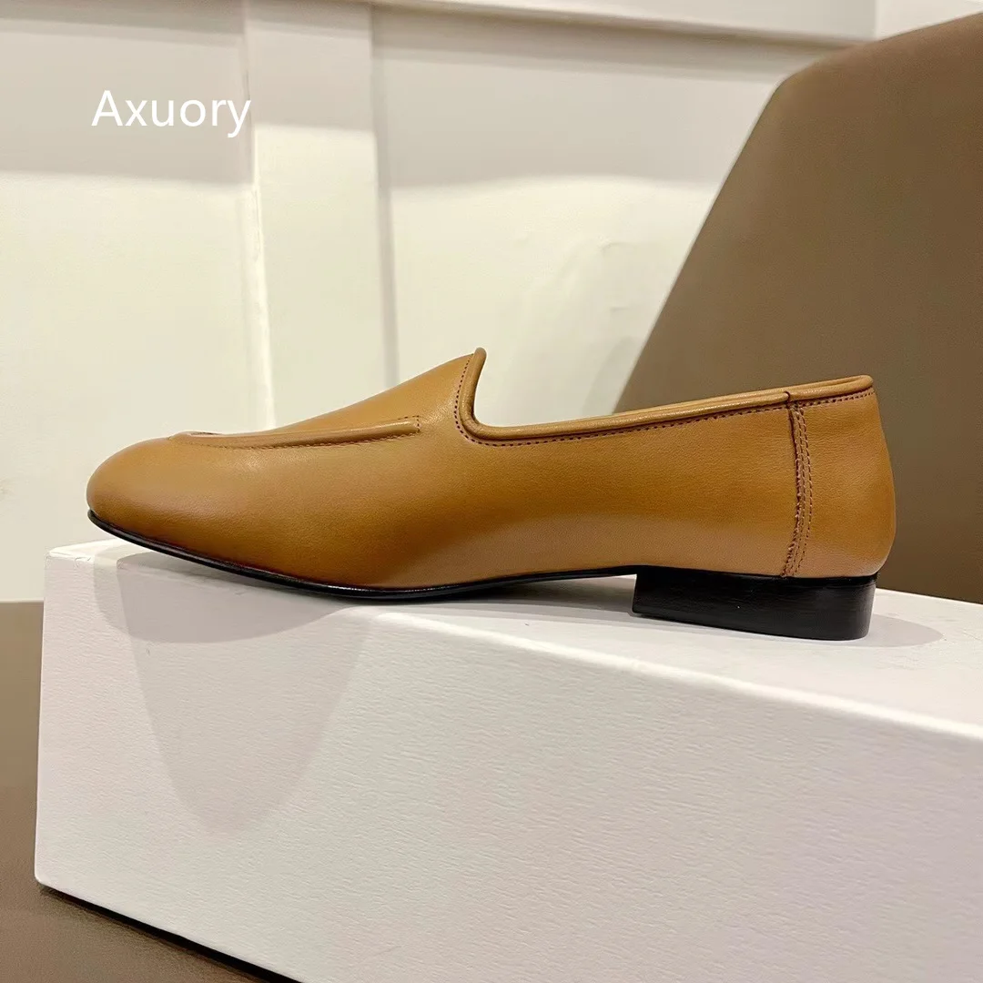 2023 Women's French Retro Shallow Cut Mary Jane Single Shoes Genuine Leather Soild Color With Box