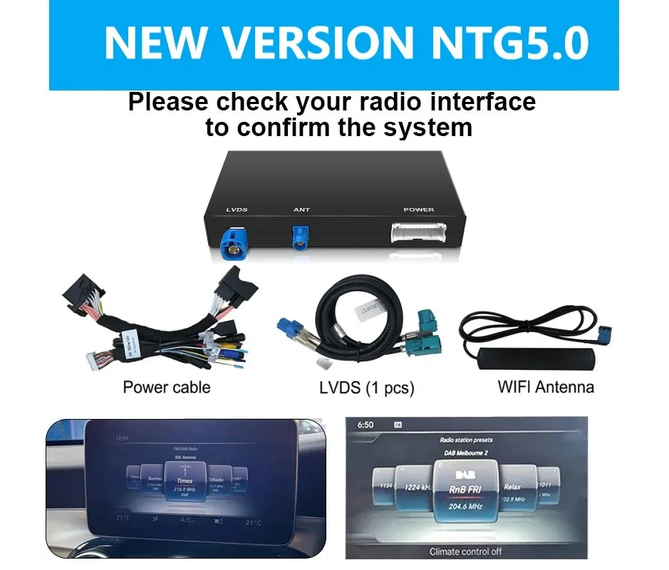

Беспроводной CarPlay для Mercedes Benz 5,0 MMI-модуля C класса W205 GLC 2015-2018 с Android Auto Mirror Link AirPlay Car Play