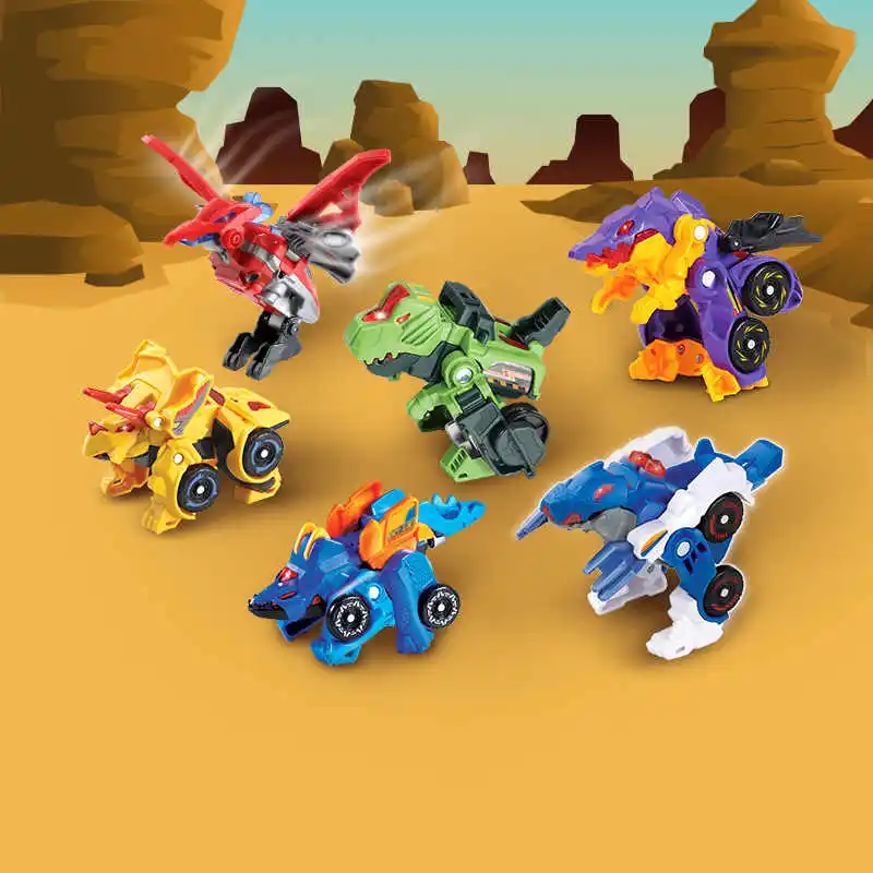 Vtech Трансформирующие динозавры Shenbing Kids Series Треугольник Дракон Меч Мальчик