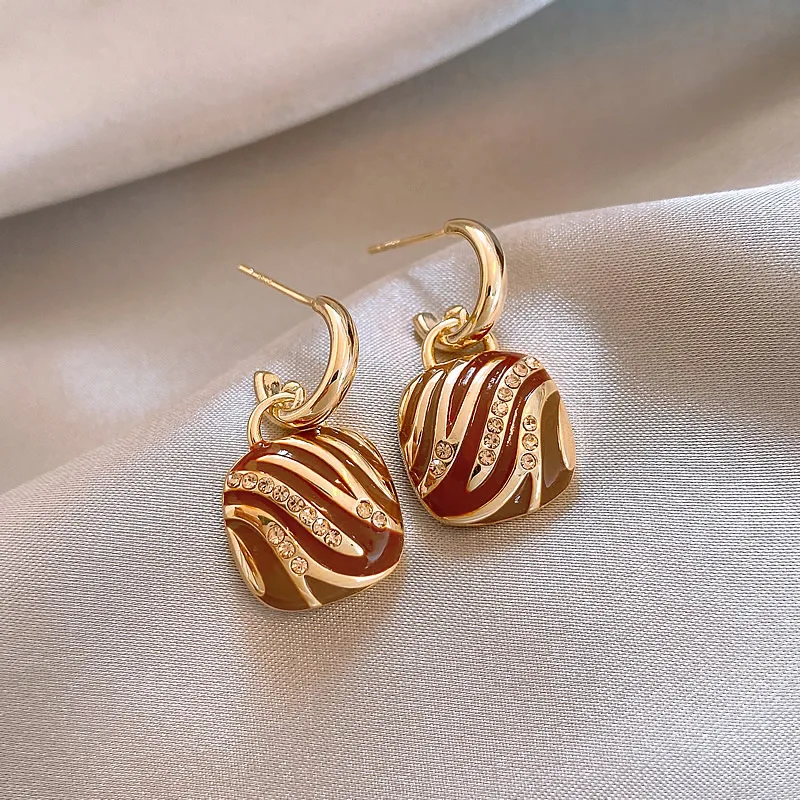 Guliya легкие роскошные серьги с леопардовым принтом Майяра женские новые