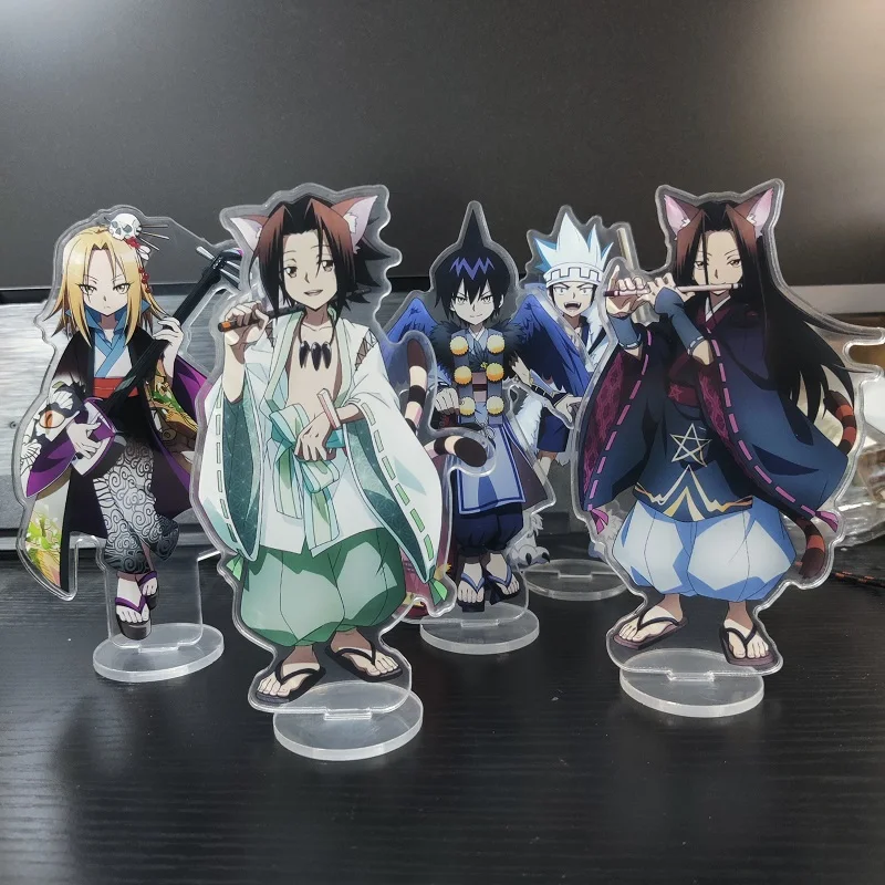 Фото Новая модель персонажа Shaman King, аниме-фигурка Yoh Asakura AMIDAMARU, косплей, акриловые стенды, модельная пластина, настольный декор, реквизит, поклонн... №1
