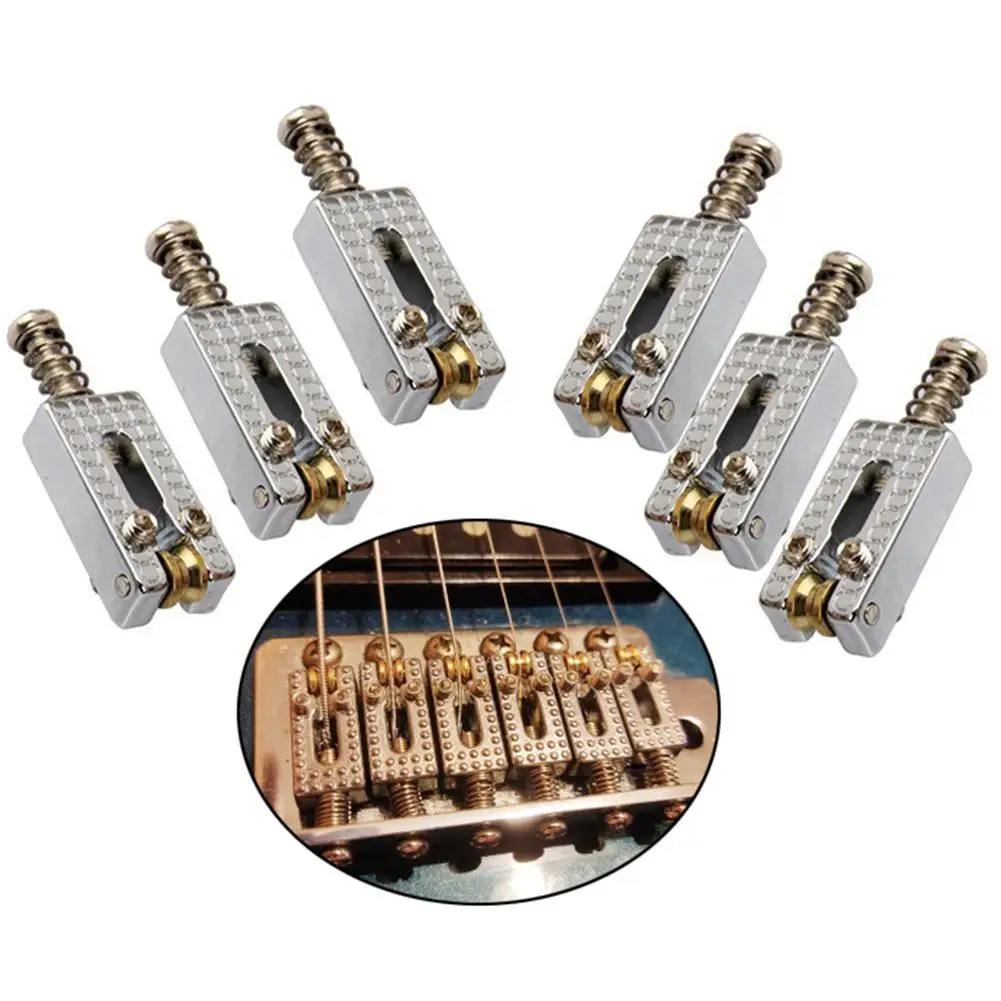 

ST TL Electric Guitar Bridge Saddles with Wrench Tremolo Roller Bridge Pull String Plate Instruments Accessories for Strat/Tele