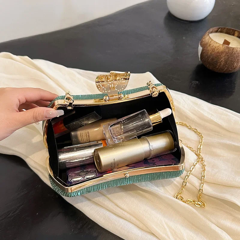 Новая модная Ретро сумка-мессенджер через плечо с застежкой и цепочкой для