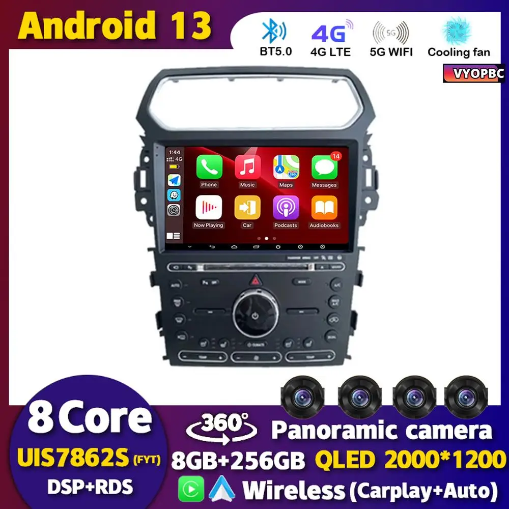 

Автомагнитола на Android 13 для Ford Explorer Smart 2011 2012 2013 2014 2015 2016 2017 2018 2019